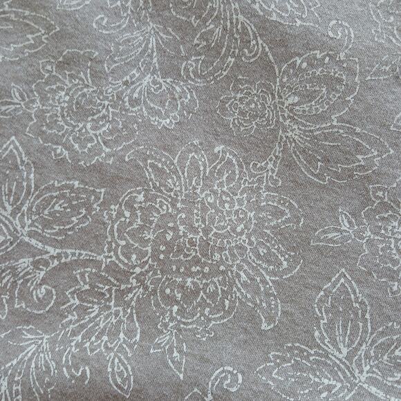 Tan Floral Print Pajama Pants 3X loungewear comfort sleepwear POCKETS plus size - Picture 2 of 12